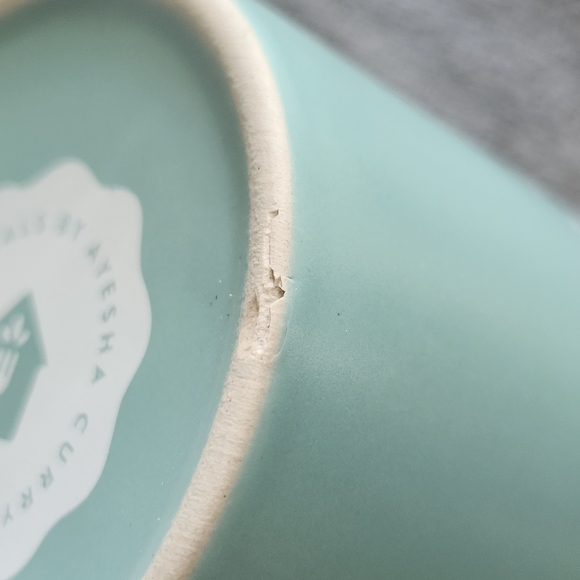 Ayesha Curry Green Teal Mug For Coffee Or Tea with Gold Accents - Picture 3 of 8